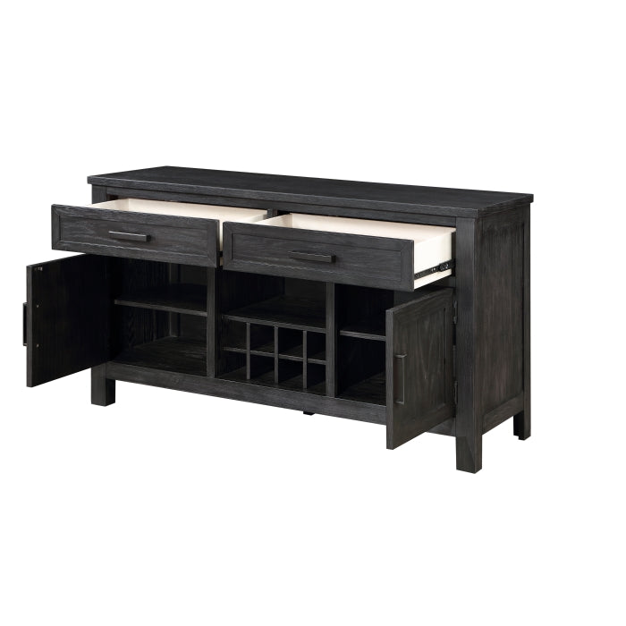 Orem Wire Brushed Antiqued Black Server