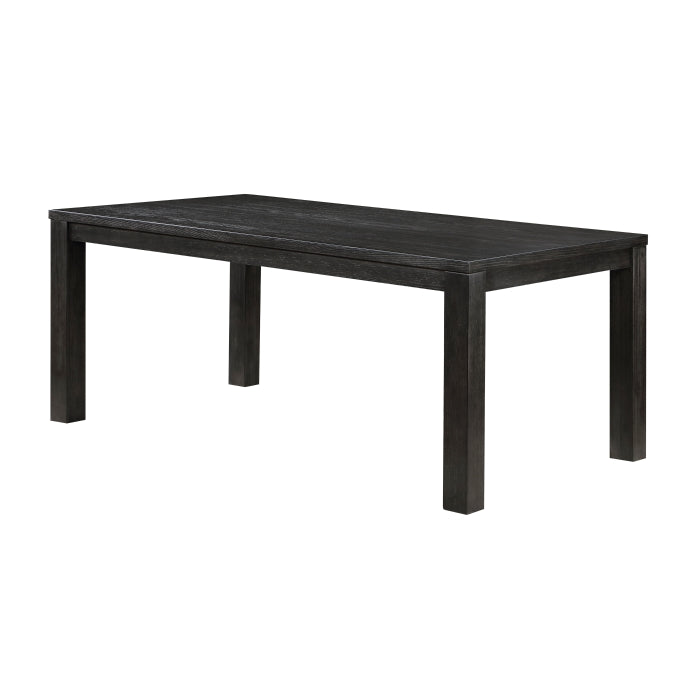 Orem Wire Brushed Antiqued Black Dining Table