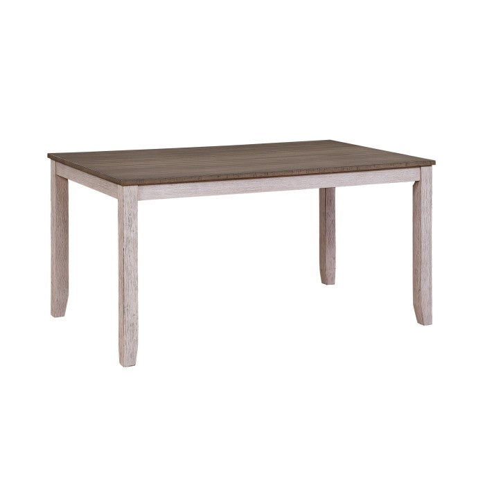 Ithaca Grayish White/Brown Dining Table