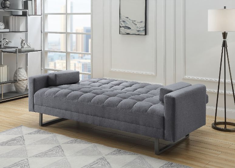 Limosa Gray Fabric Futon