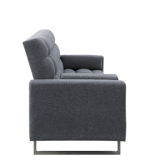 Limosa Gray Fabric Futon