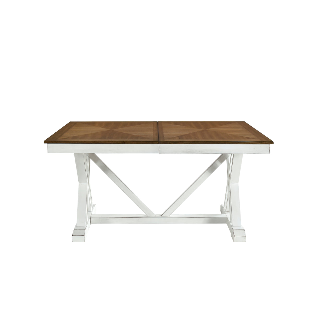 Brunson Oak And White Dining Table