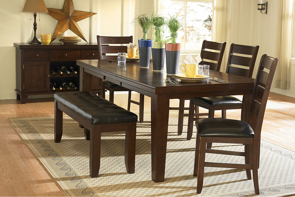 Ameillia Dark Oak Dining Bench