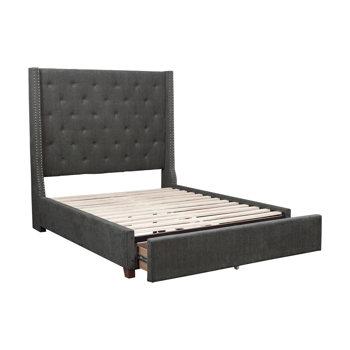 Fairborn California King Platform Bed With Storage Footboard