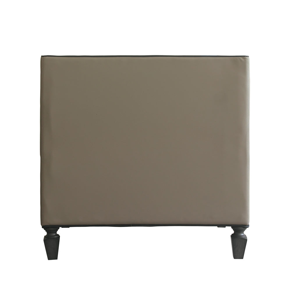 House Tan Synthetic Leather , Black Synthetic Leather & Charcoal Finish Beatrice Chair