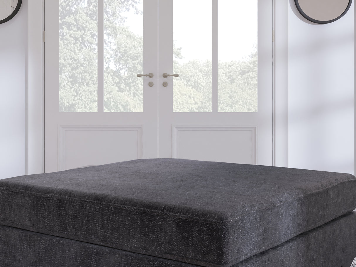 Lavernett Charcoal 5-Piece Sectional And Ottoman