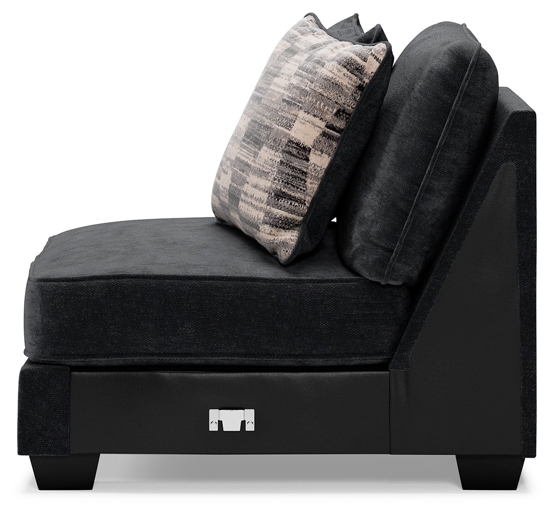 Lavernett Charcoal Armless Chair