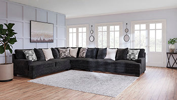 Lavernett Charcoal 4-Piece Sectional