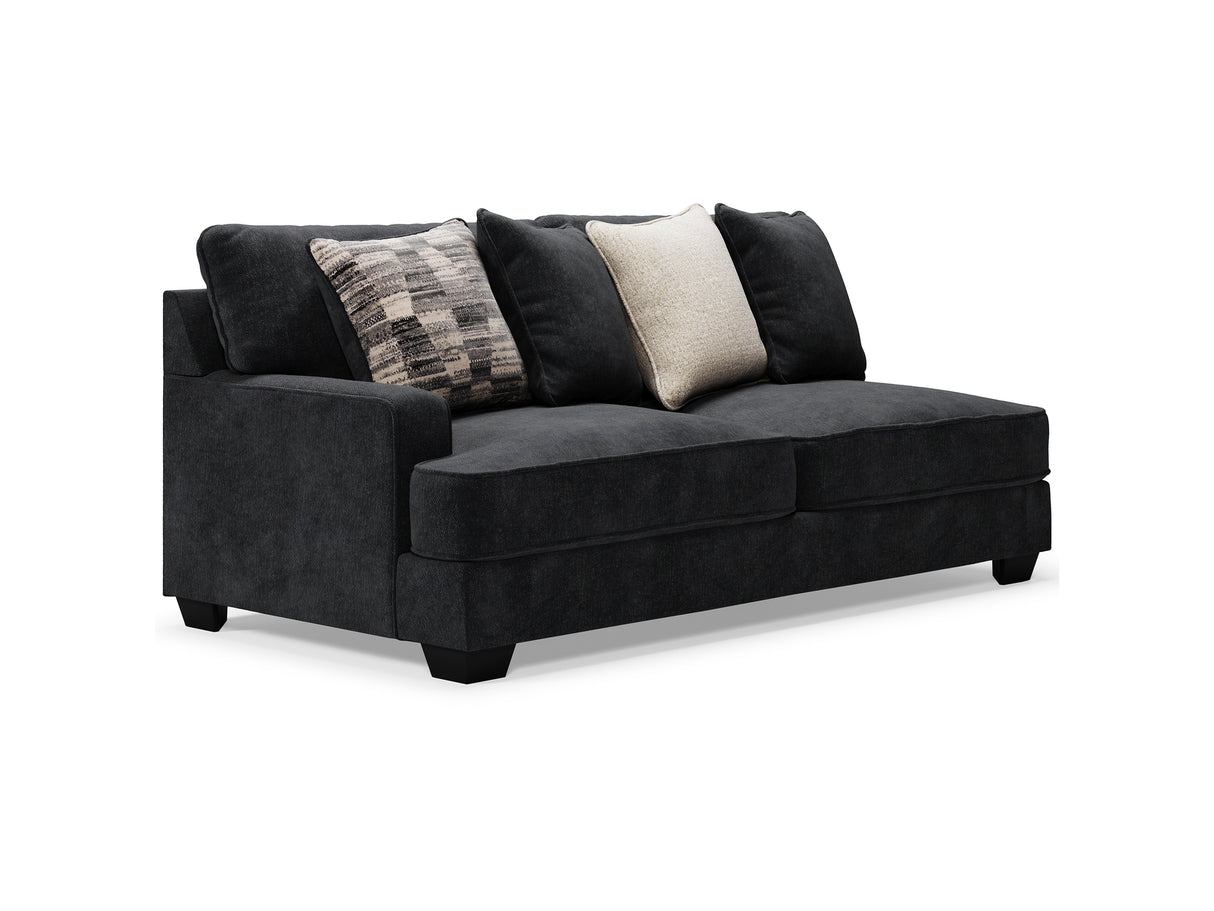 Lavernett Charcoal 5-Piece Sectional And Ottoman