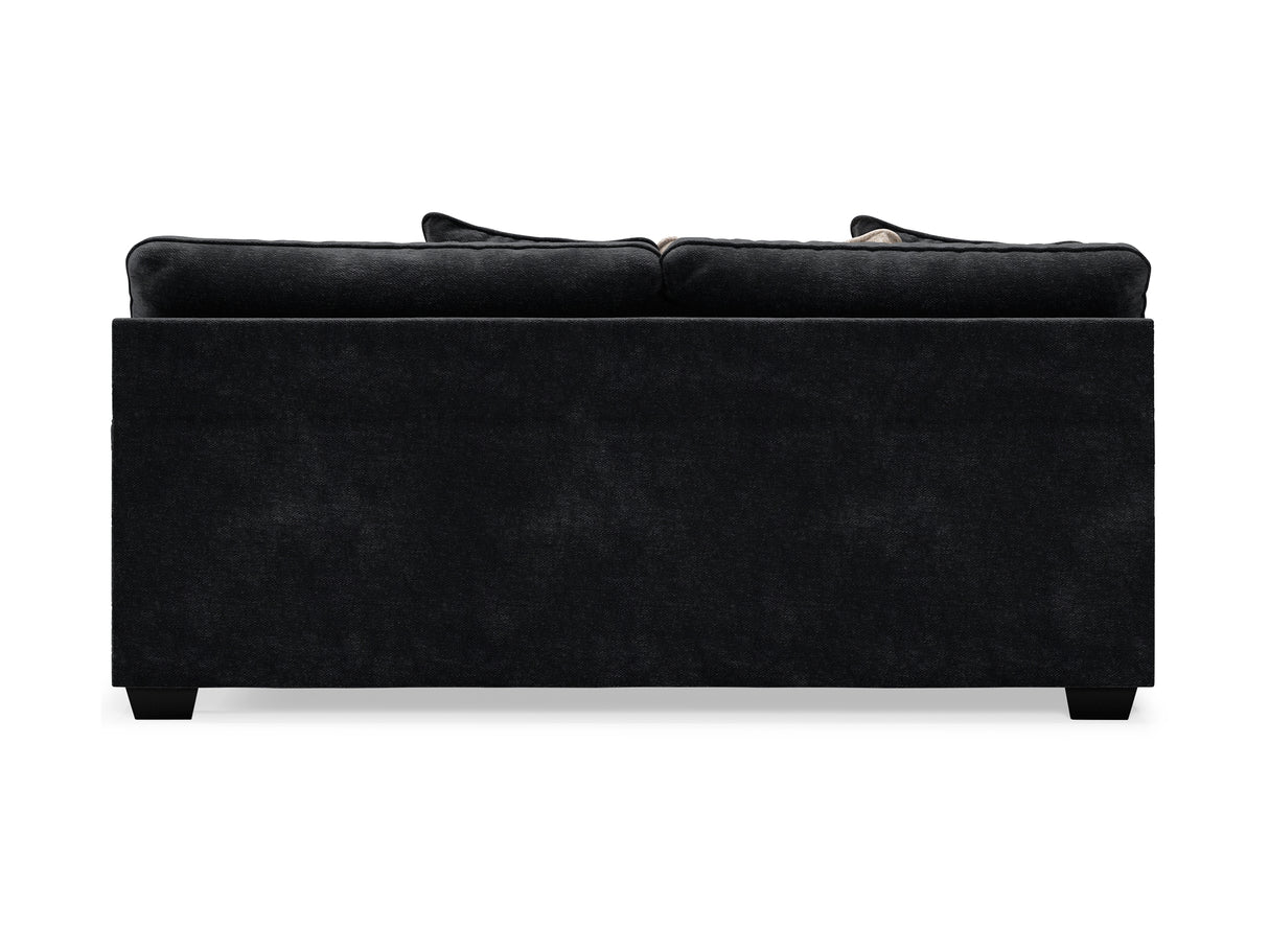 Lavernett Charcoal 5-Piece Sectional And Ottoman