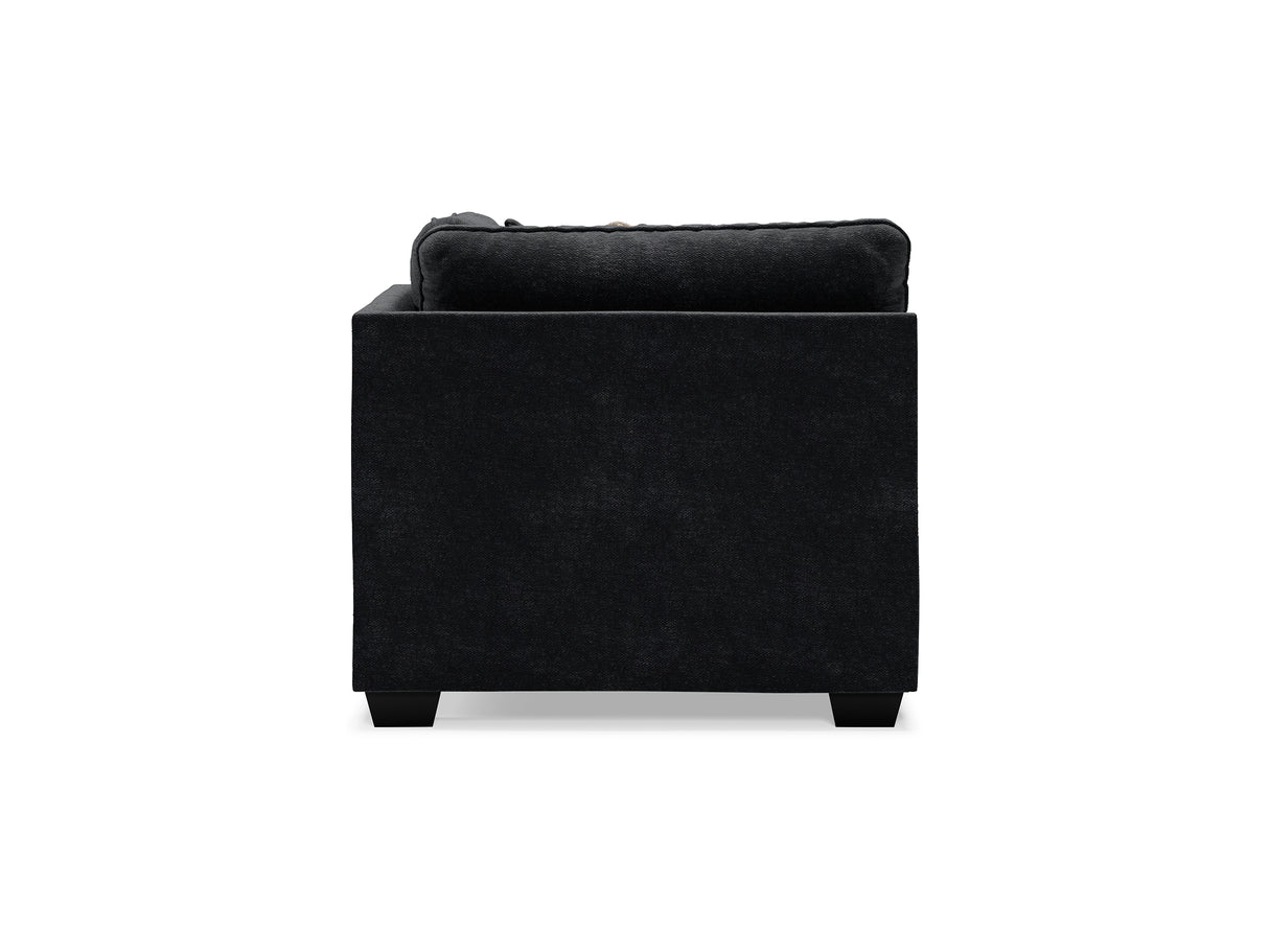 Lavernett Charcoal 5-Piece Sectional And Ottoman