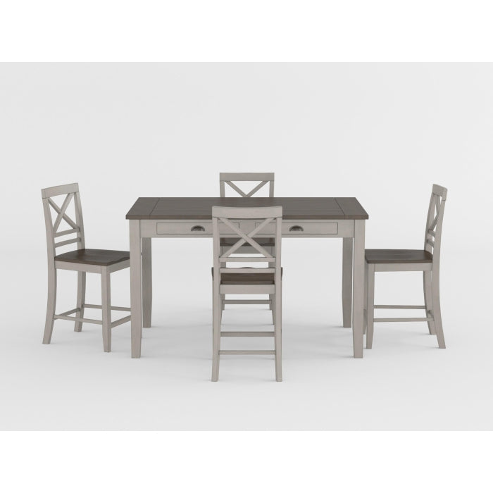 Brightleaf Brown/Light Gray Counter Height Chair