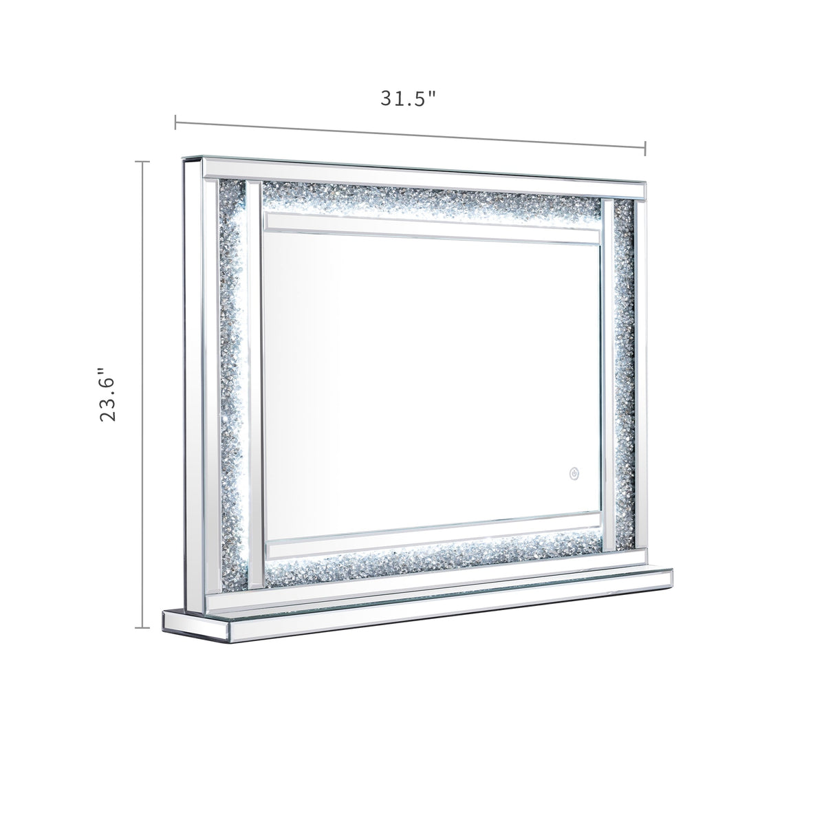 Crushed Diamonds LED Dressing Table