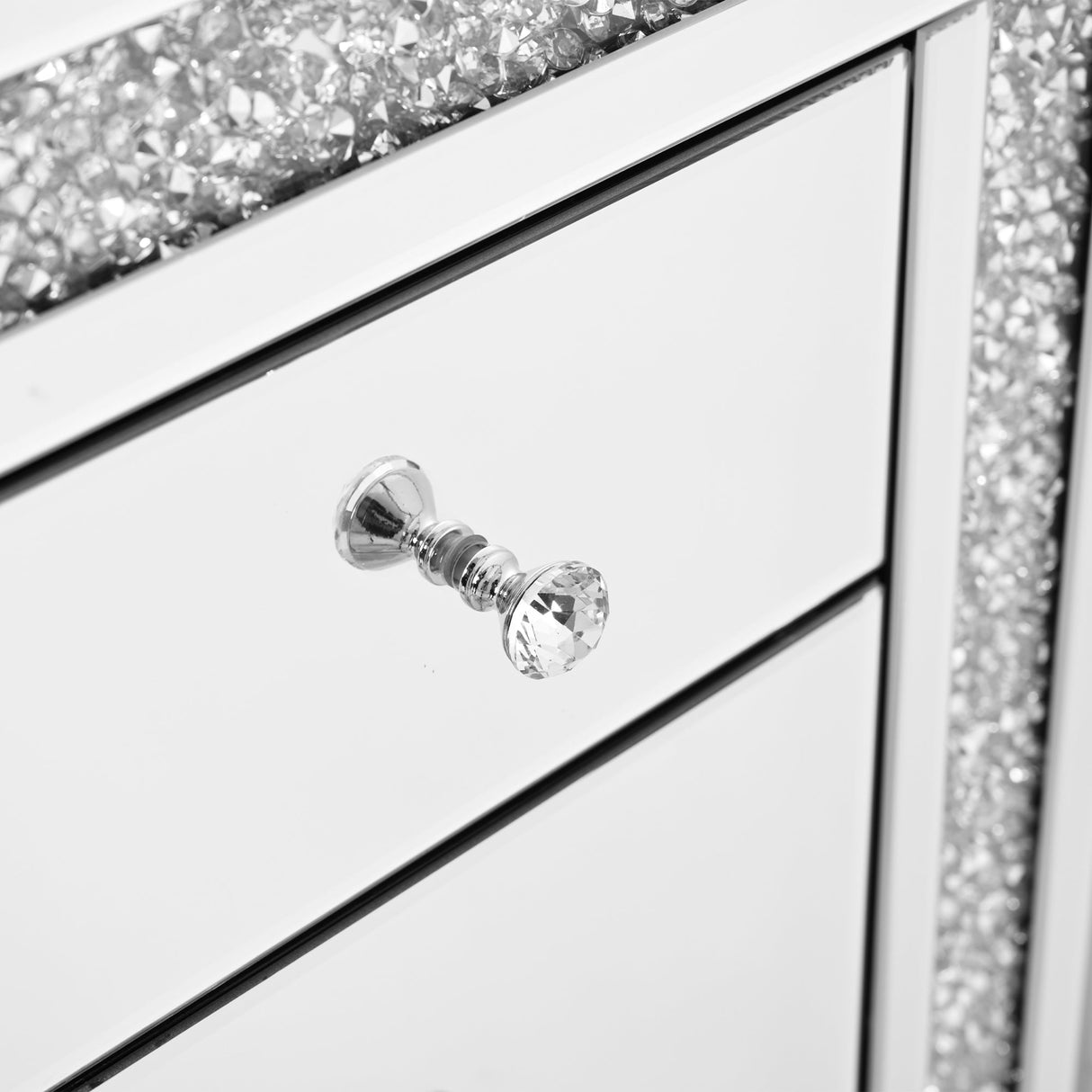 Crushed Diamonds LED Dressing Table
