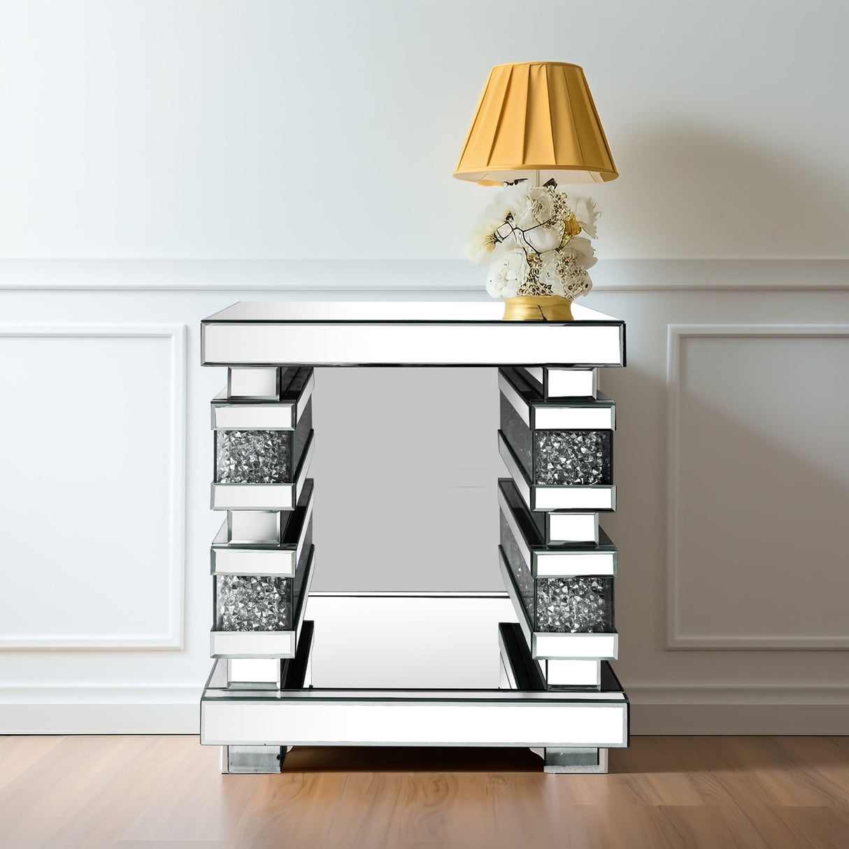 Mirrored Side Table