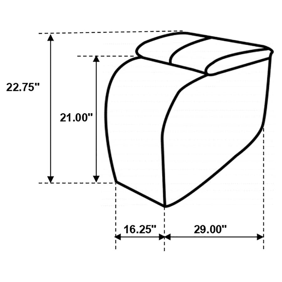 Cyrus Home Theater Upholstered Console Black