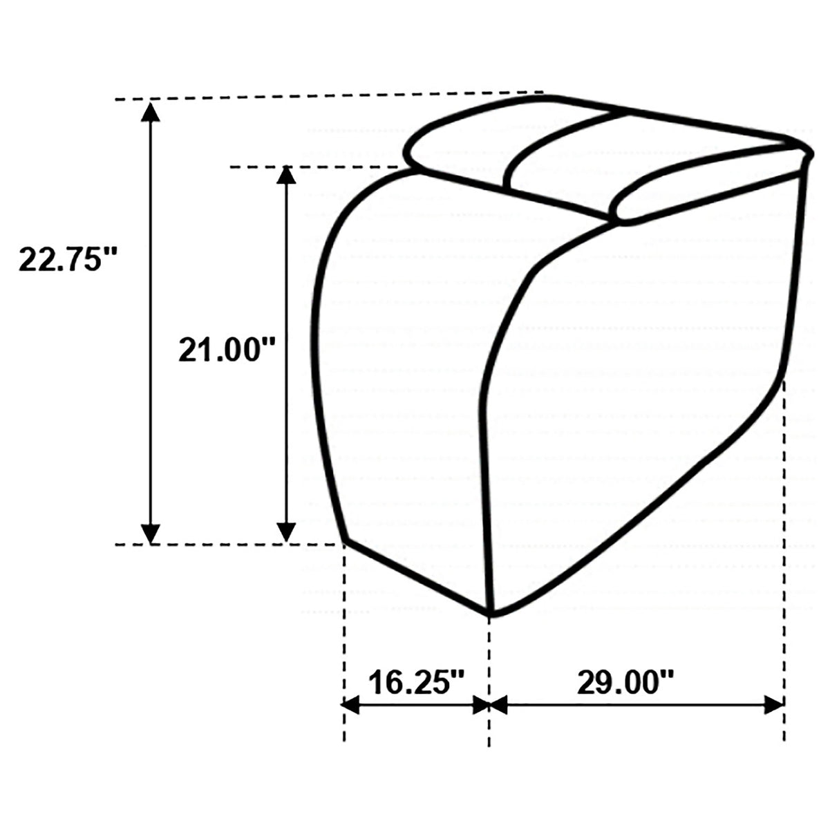 Cyrus Home Theater Upholstered Console Black