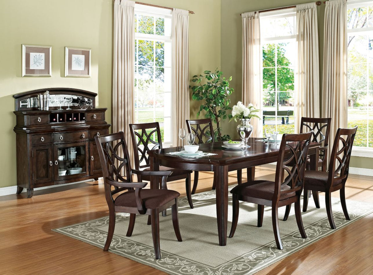 Keenan Dark Walnut Finish Dining Table
