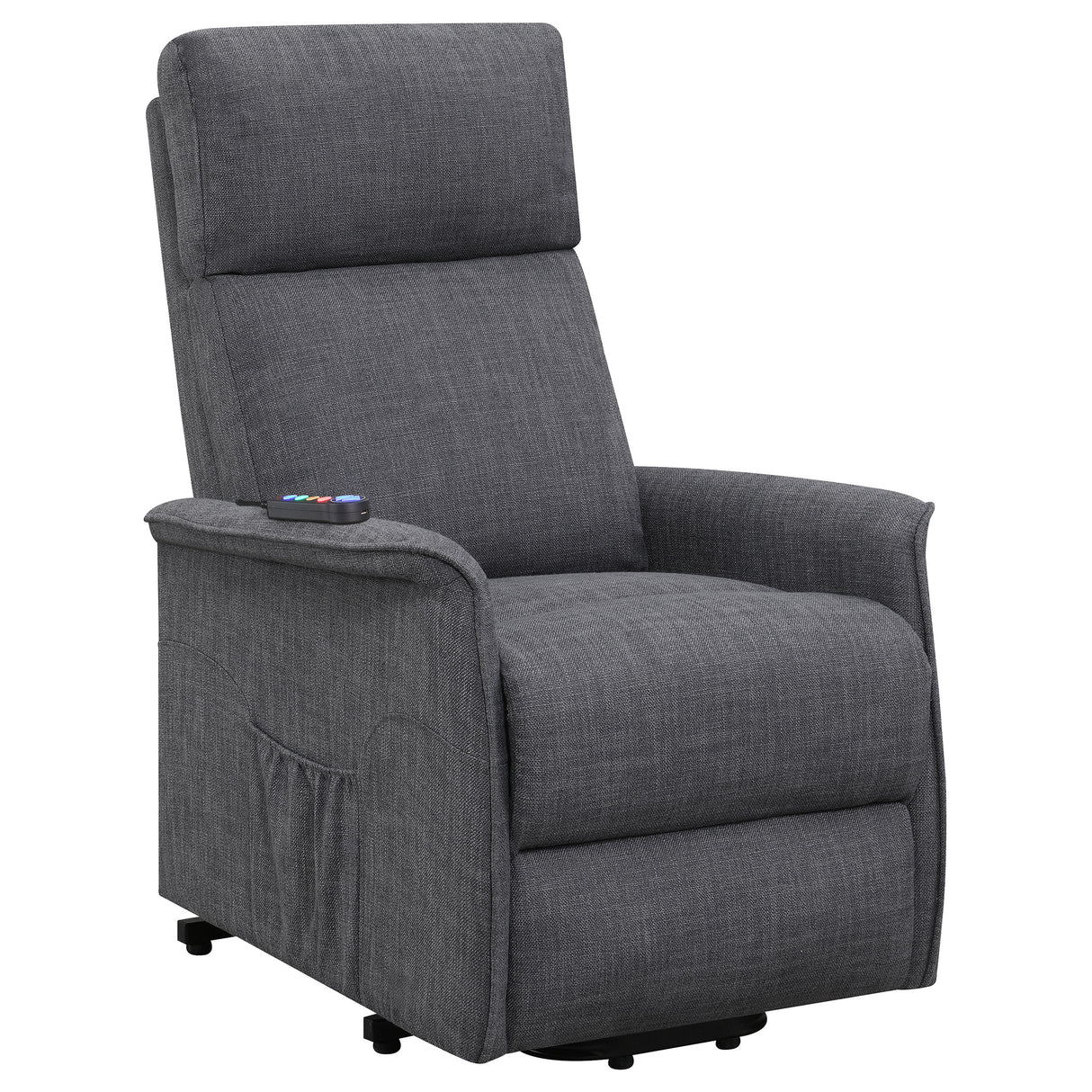 Herrera Power Lift Recliner With Wired Remote Charcoal