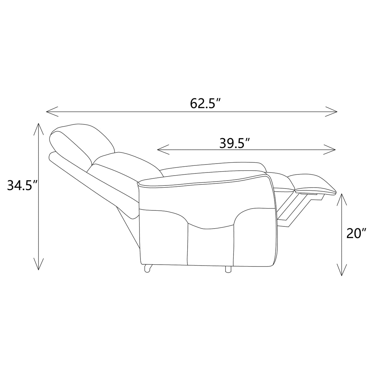 Herrera Power Lift Recliner With Wired Remote Charcoal