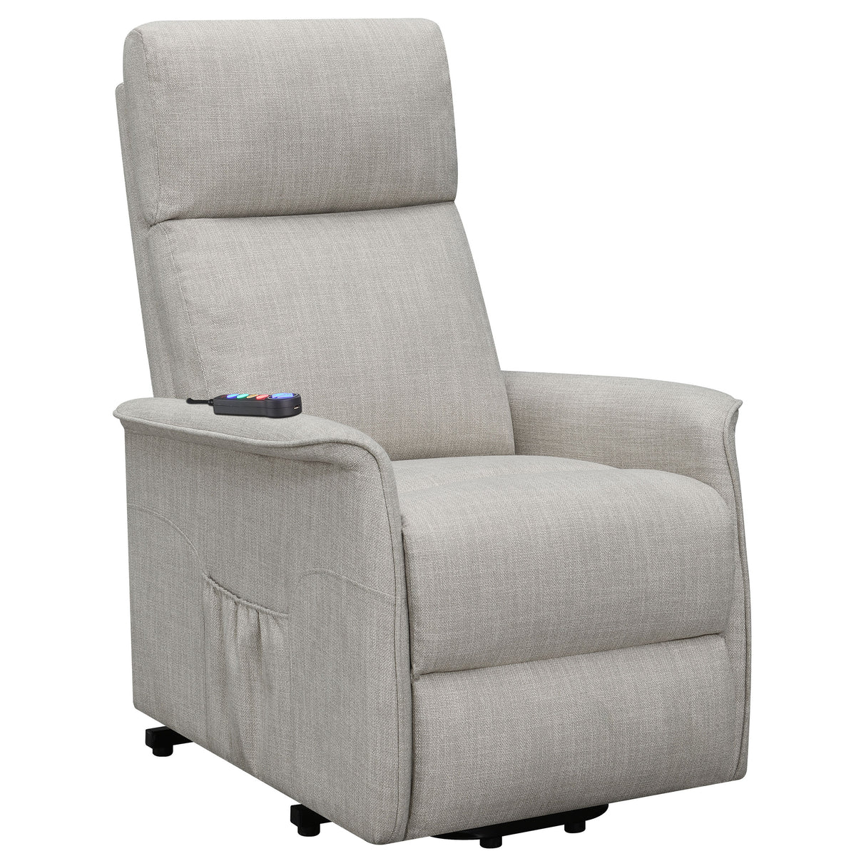 Herrera Power Lift Recliner With Wired Remote Beige