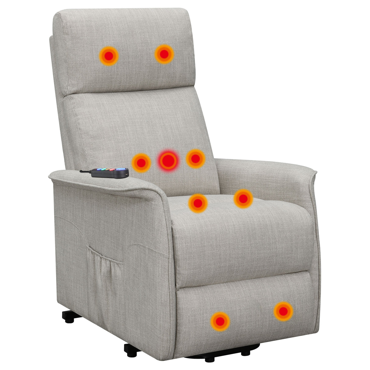 Herrera Power Lift Recliner With Wired Remote Beige