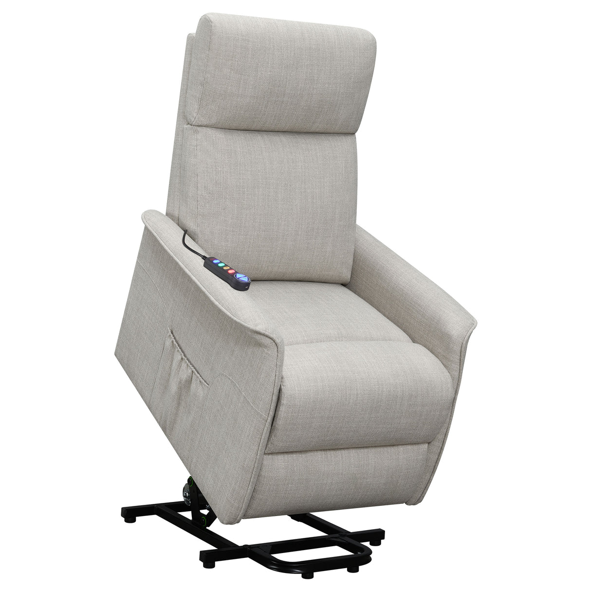 Herrera Power Lift Recliner With Wired Remote Beige