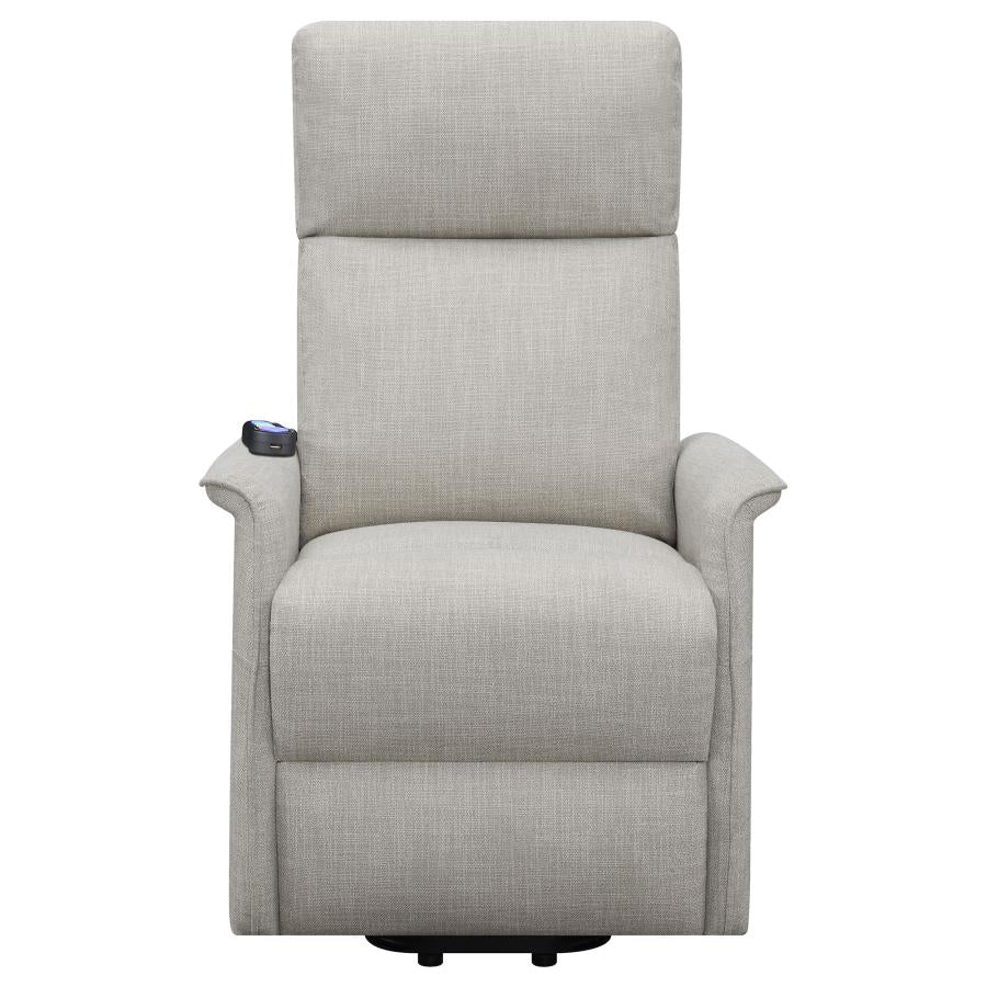 Herrera Power Lift Recliner With Wired Remote Beige