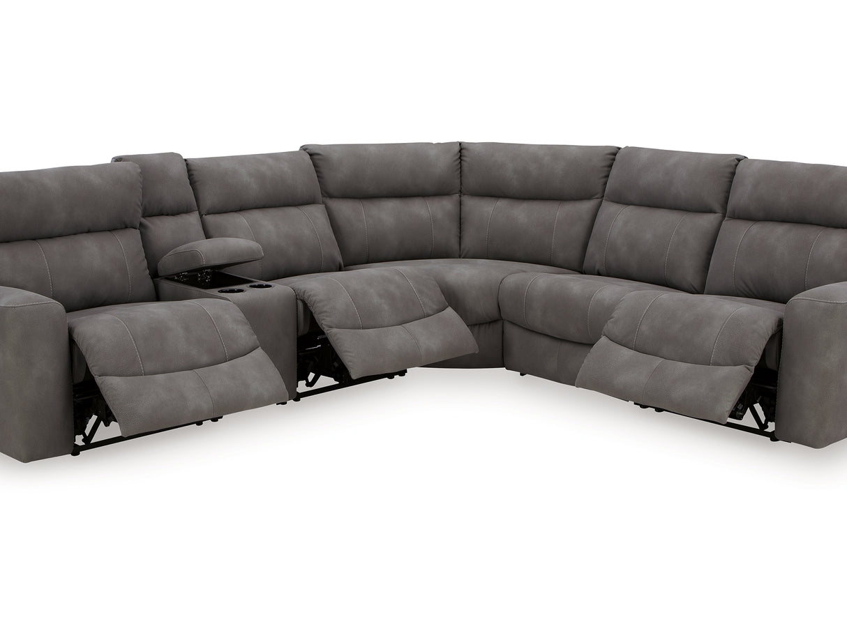 Next-Gen Durapella Slate 6-Piece Power Reclining Sectional