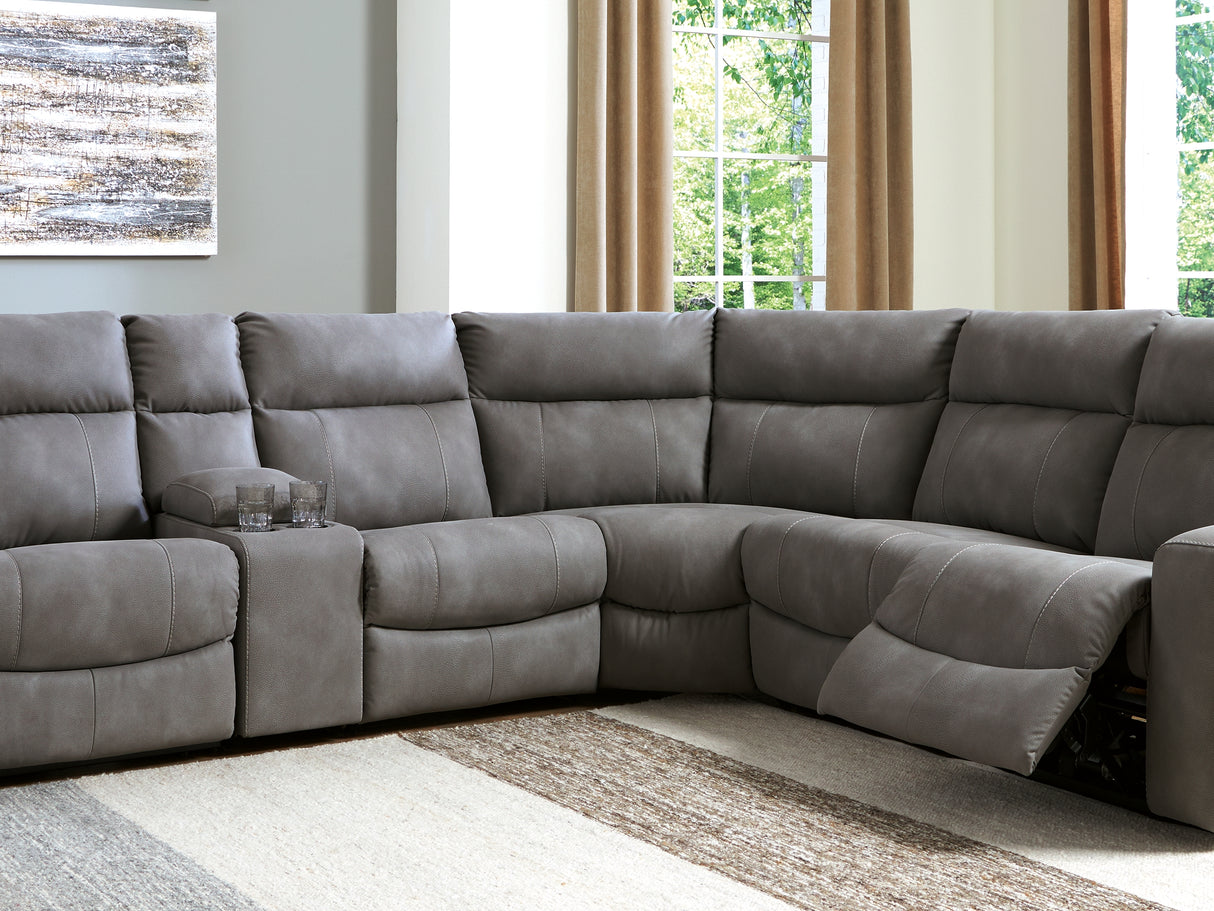 Next-Gen Durapella Slate 6-Piece Power Reclining Sectional