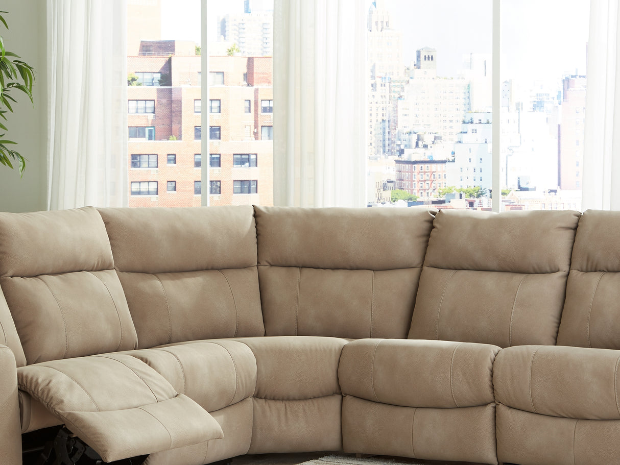 Next-Gen Durapella Sand 5-Piece Power Reclining Sectional