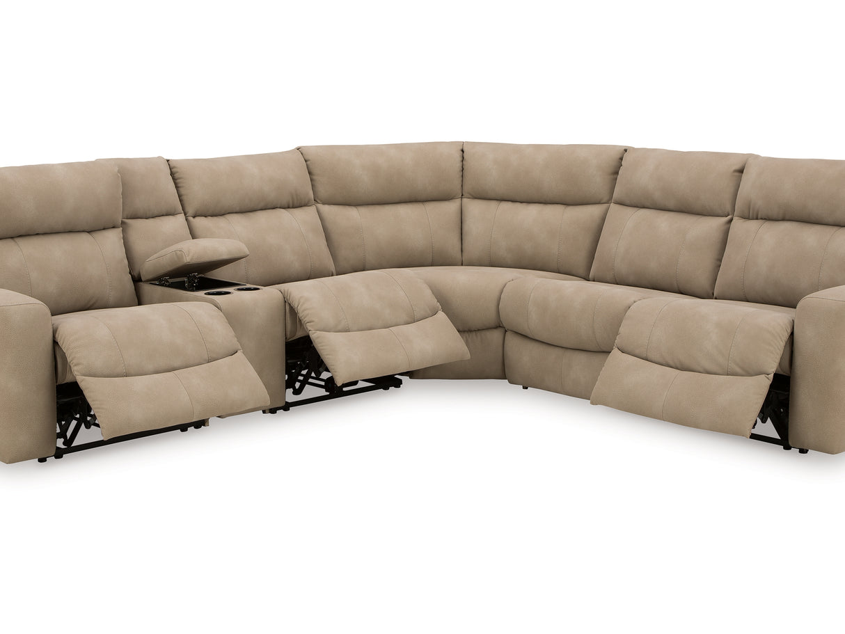 Next-Gen Durapella Sand 6-Piece Power Reclining Sectional