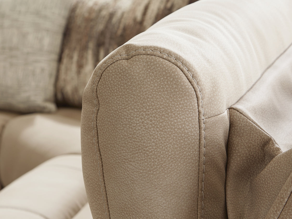 Next-Gen Durapella Sand 4-Piece Power Reclining Sectional