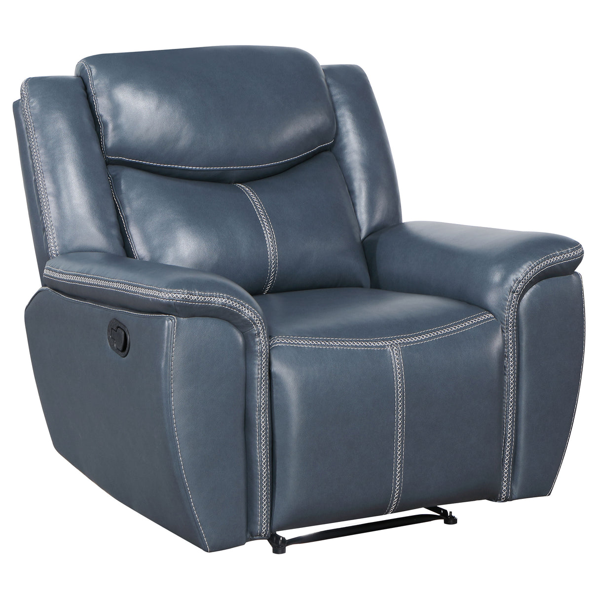 Sloane Blue 3-Piece Upholstered Reclining Sofa Set