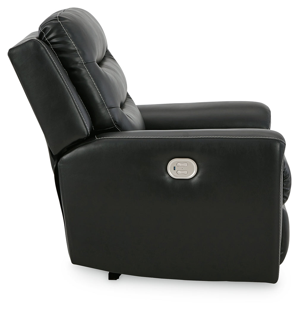 Warlin Black Power Recliner