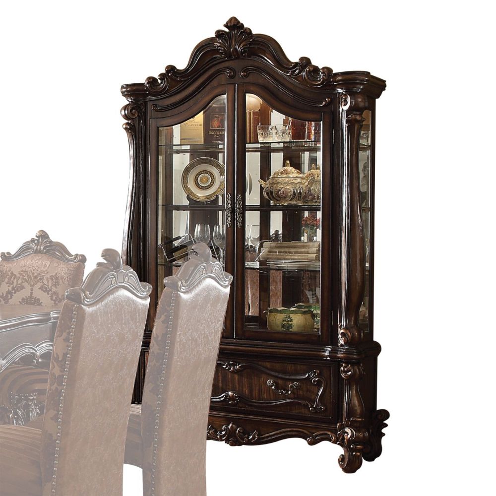 Versailles Cherry Oak Finish Curio