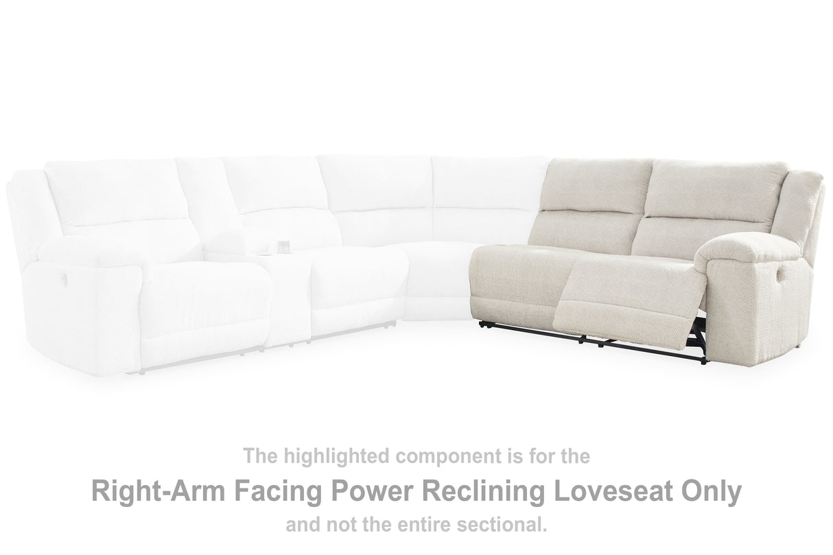 Keensburg Linen Right-Arm Facing Power Reclining Loveseat