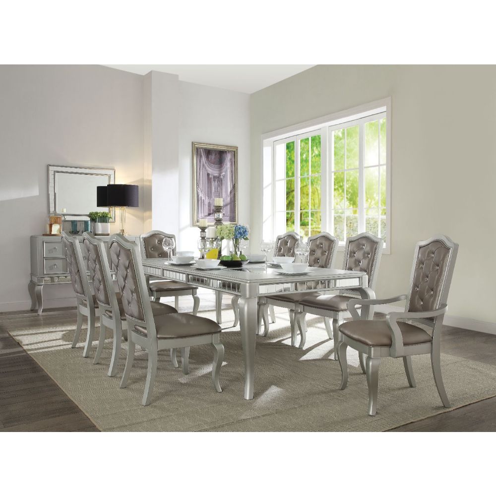 Francesca Champagne Finish Dining Table