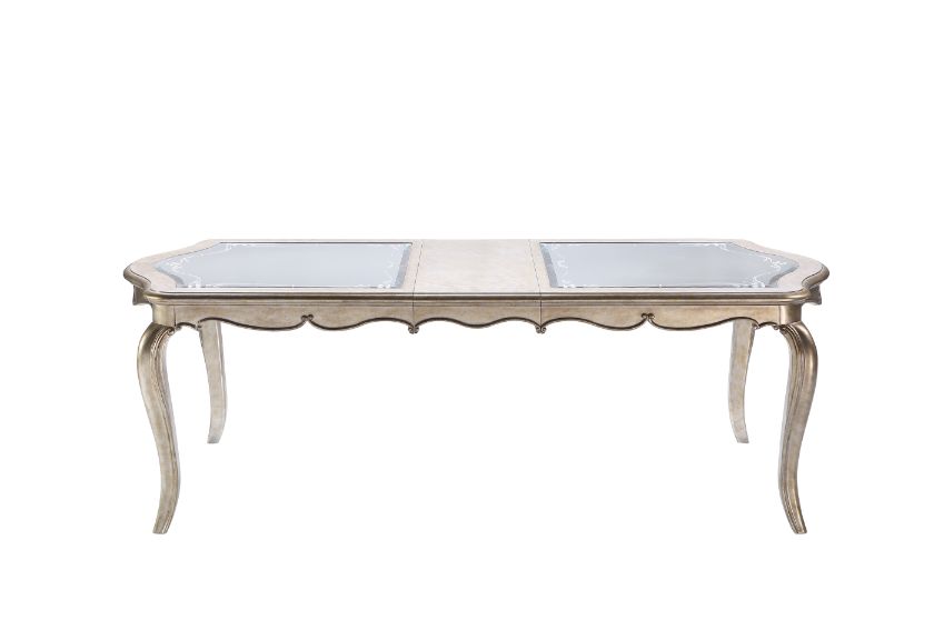 Esteban Antique Champagne Finish Dining Table