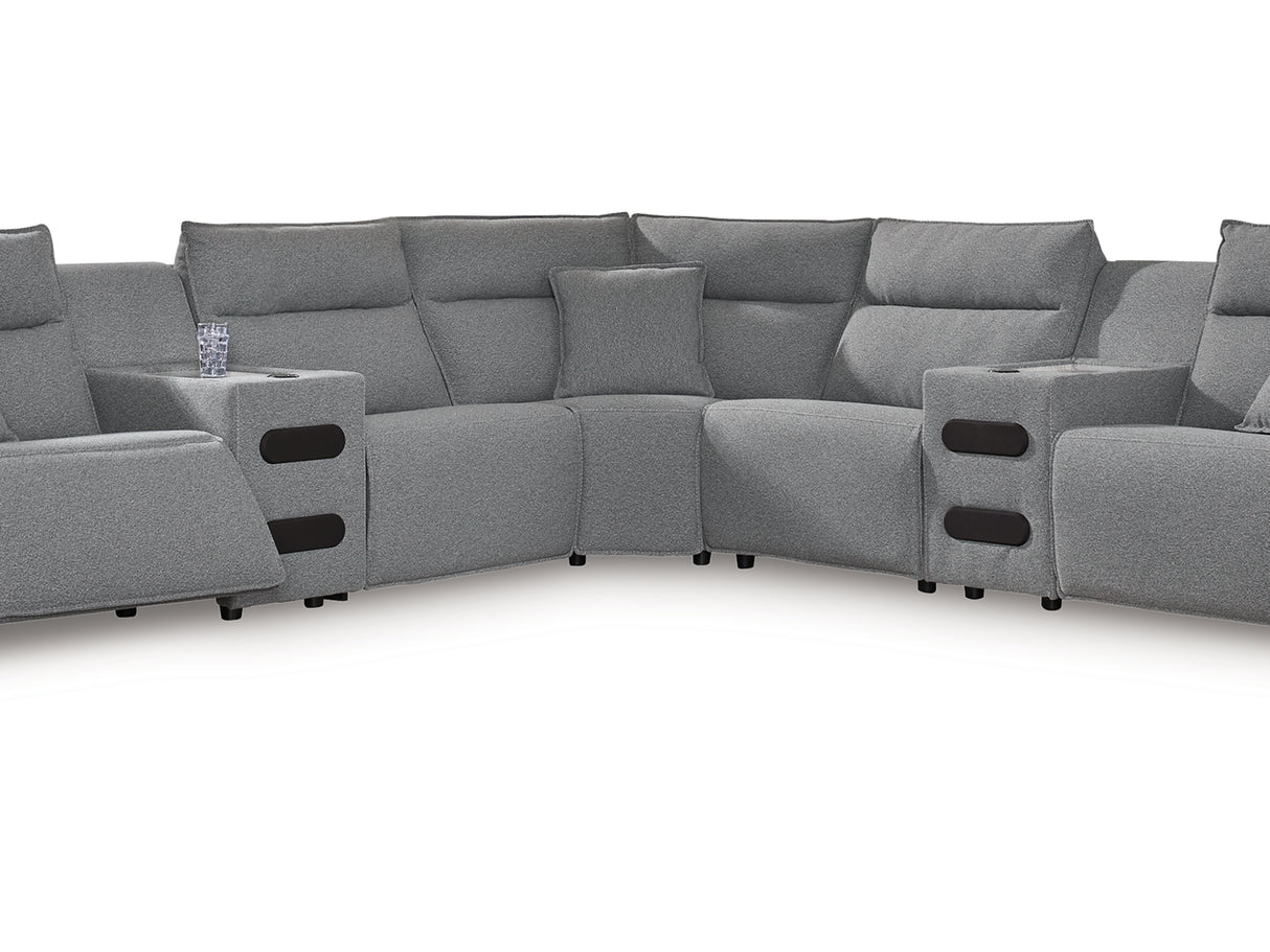 Modmax 7-Piece Power Reclining Sectional with Chaise