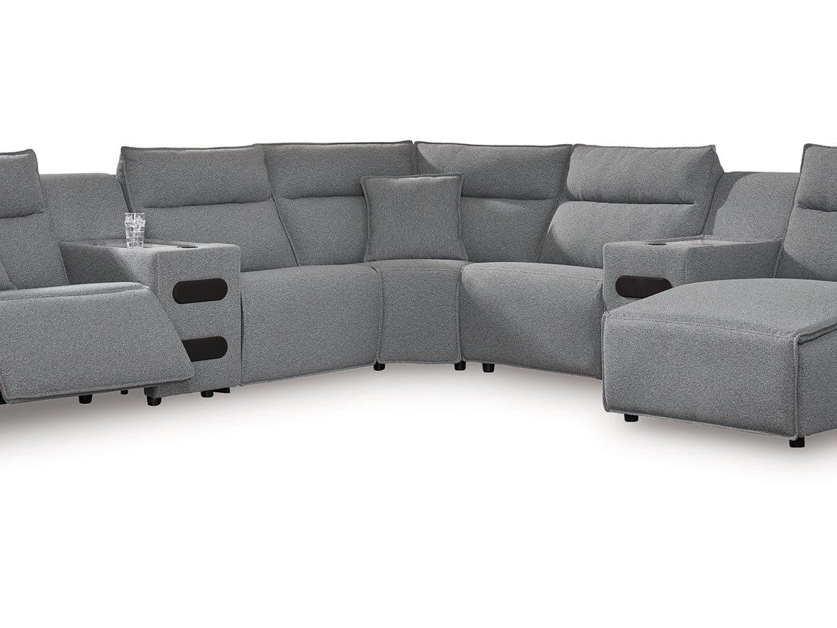 Modmax 7-Piece Power Reclining Sectional with Chaise