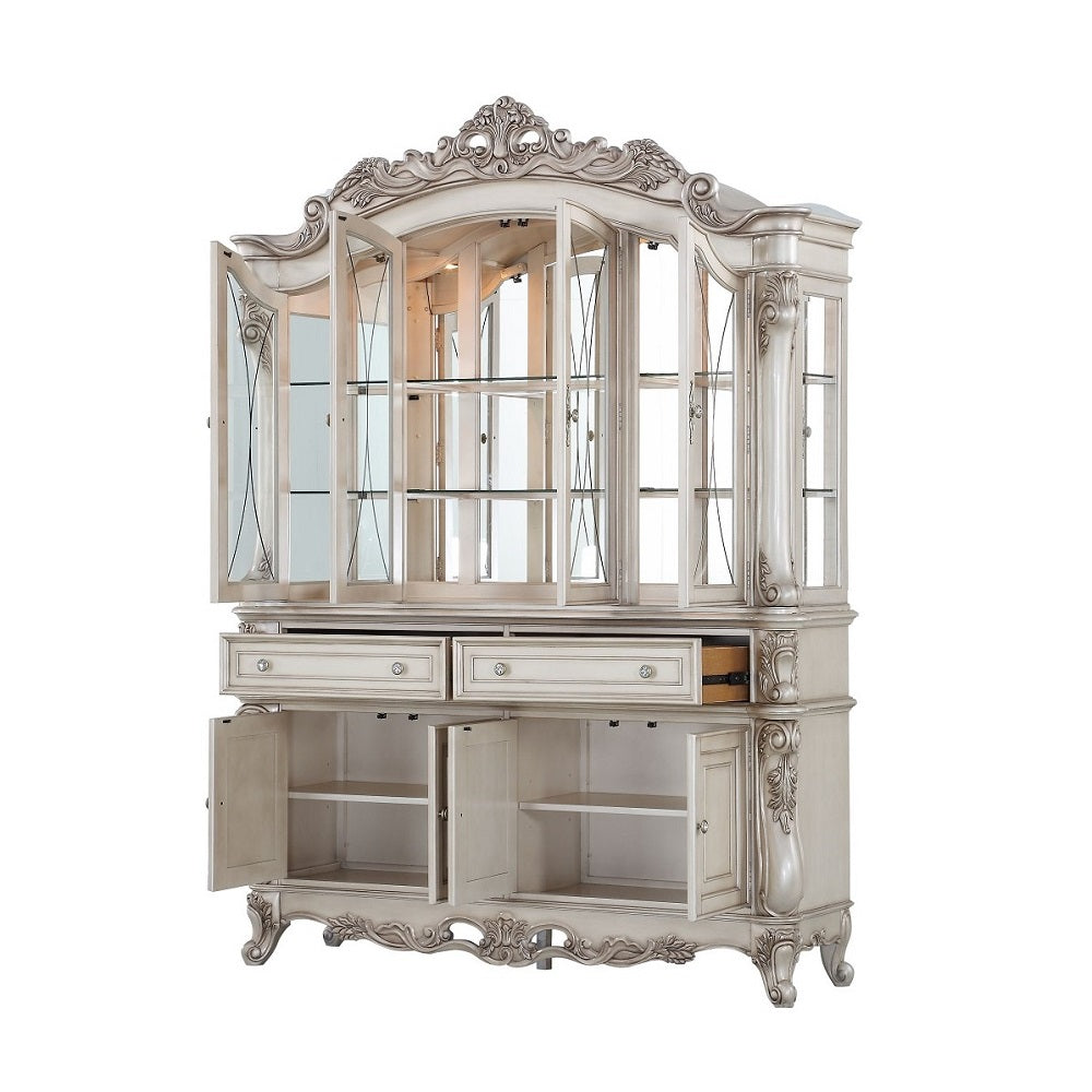Gorsedd Golden Ivory Finish Hutch & Buffet