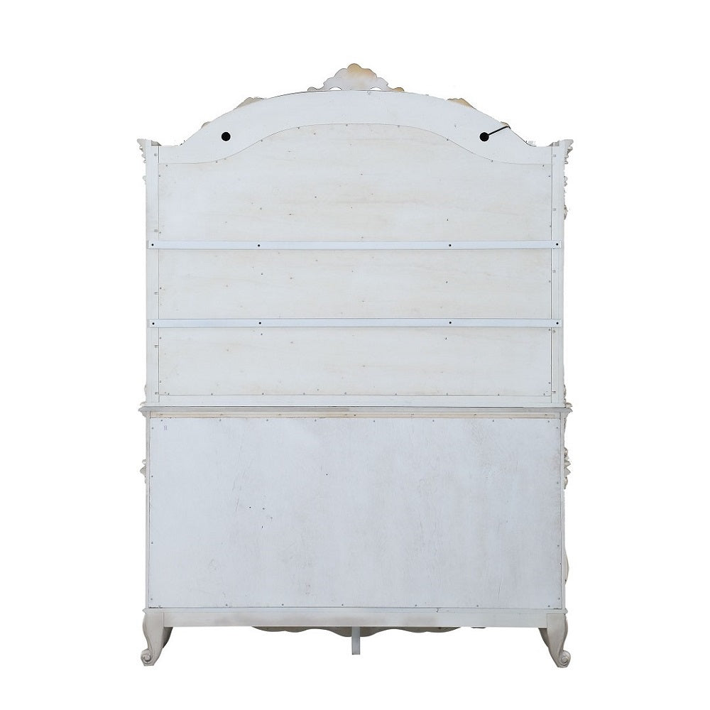 Gorsedd Golden Ivory Finish Hutch & Buffet