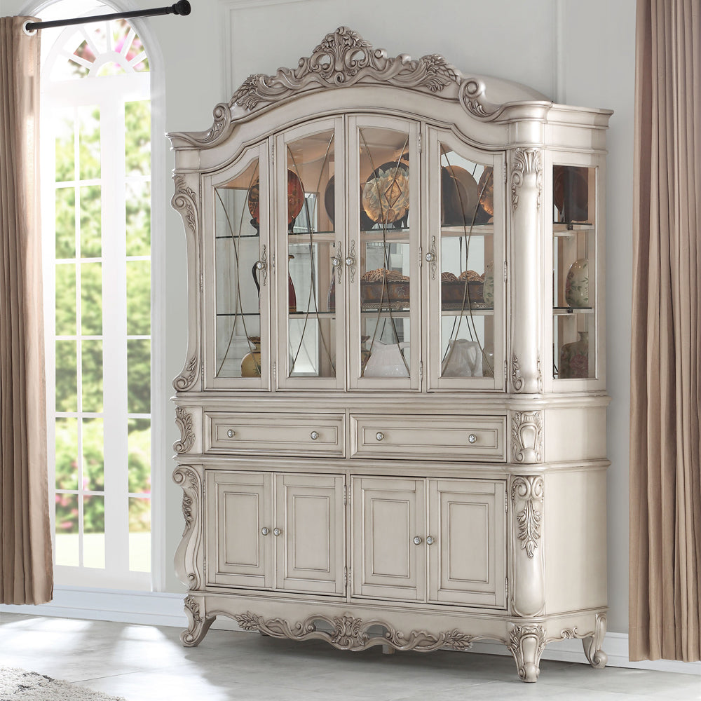Gorsedd Golden Ivory Finish Hutch & Buffet