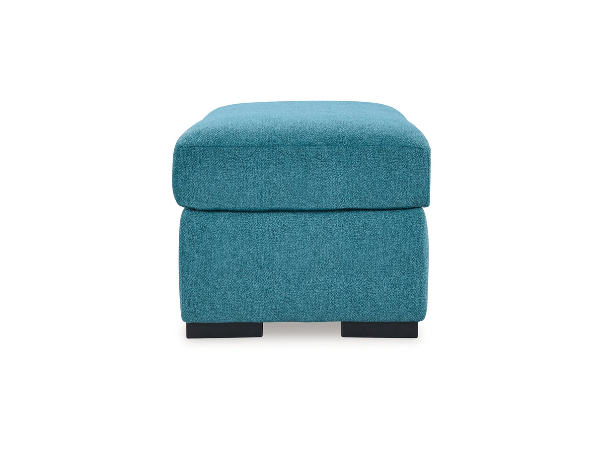 Keerwick Teal Queen Sofa Sleeper, Loveseat And Ottoman