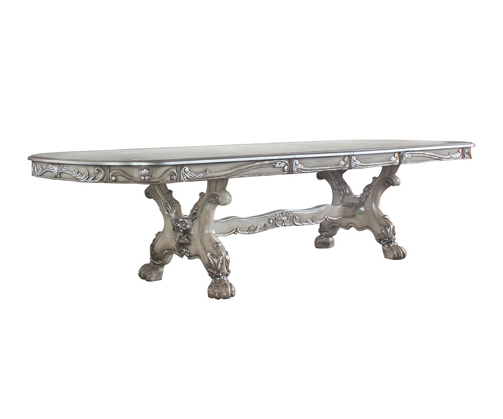 Dresden Vintage Bone White Finish Dining Table