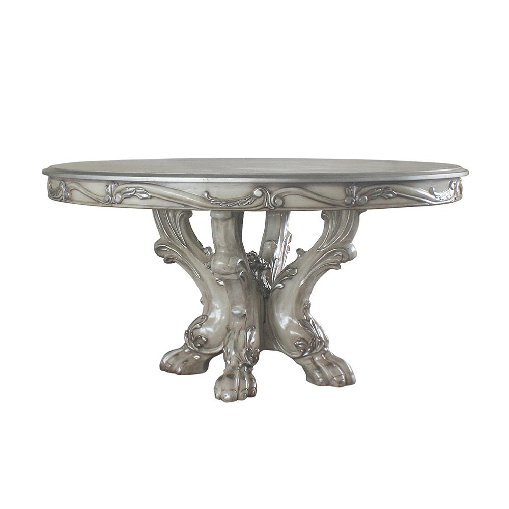 Dresden Vintage Bone White Finish Dining Table