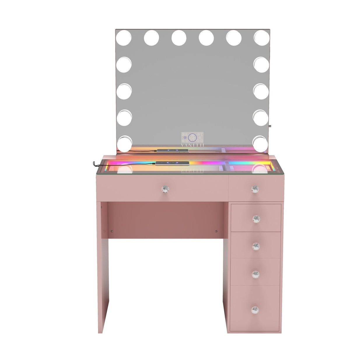 Mini Diana Vanity Set -6 Storage Drawers with Mirror