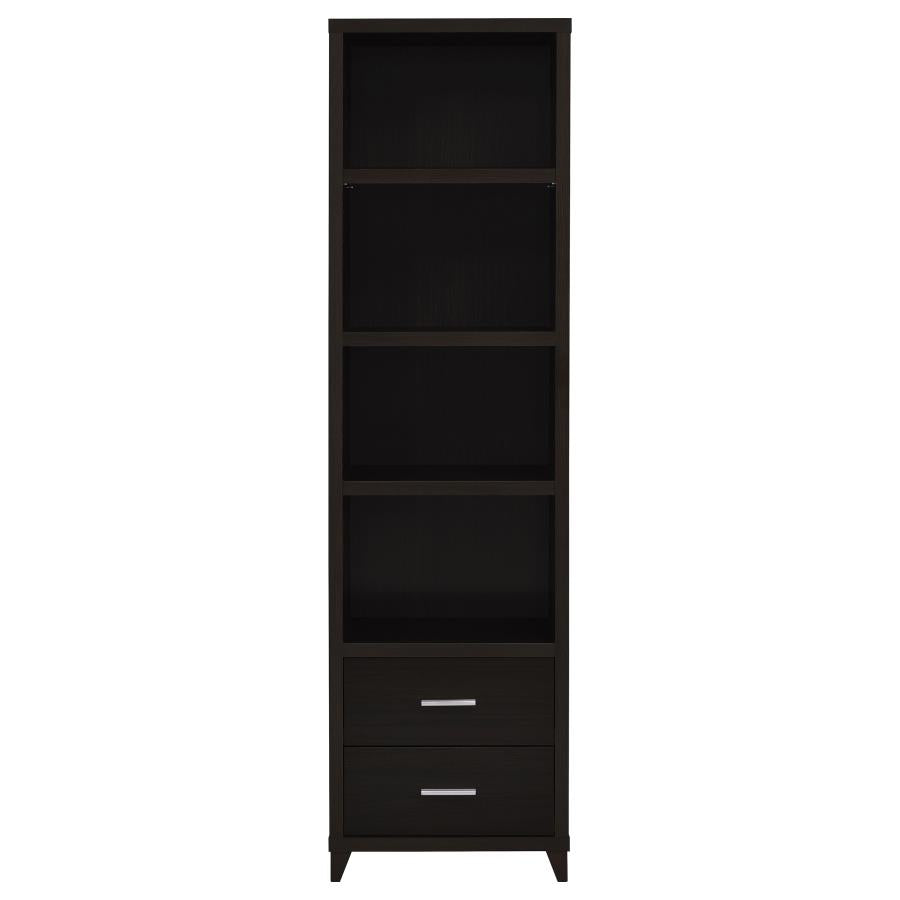 Lewes 2-Drawer Media Tower Cappuccino