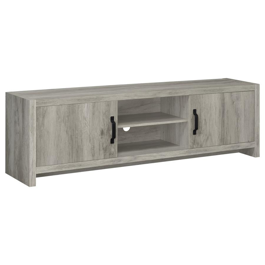 Hays 2-Door Tv Console Grey Driftwood